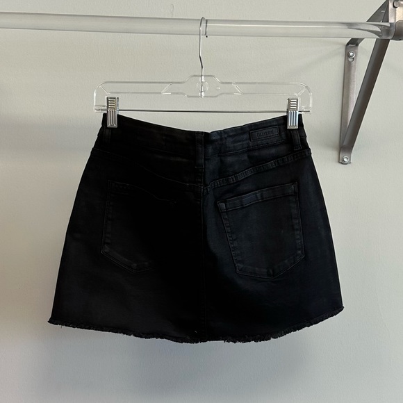 Blank NYC Black Coated Denim Skirt - Picture 2 of 2